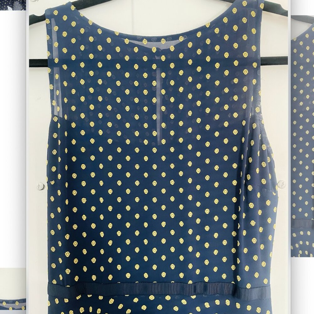 Hobbs Della Midi in Navy Lemon Size 2 - Picture 7 of 8